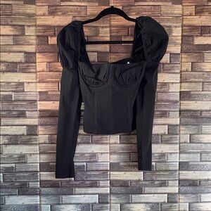 Long Sleeve Corset Top in Black
WeWoreWhat Size 0 EUC